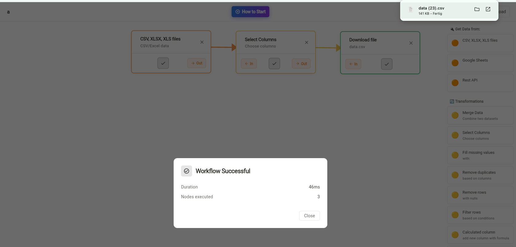 Configure Transformer Node settings